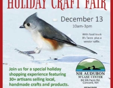 Holiday Craft Fair at NH Audubon, December 13